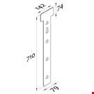 SUPPORTO CON PORTA ETICHETTA PER BROCHES UNIVERSALI