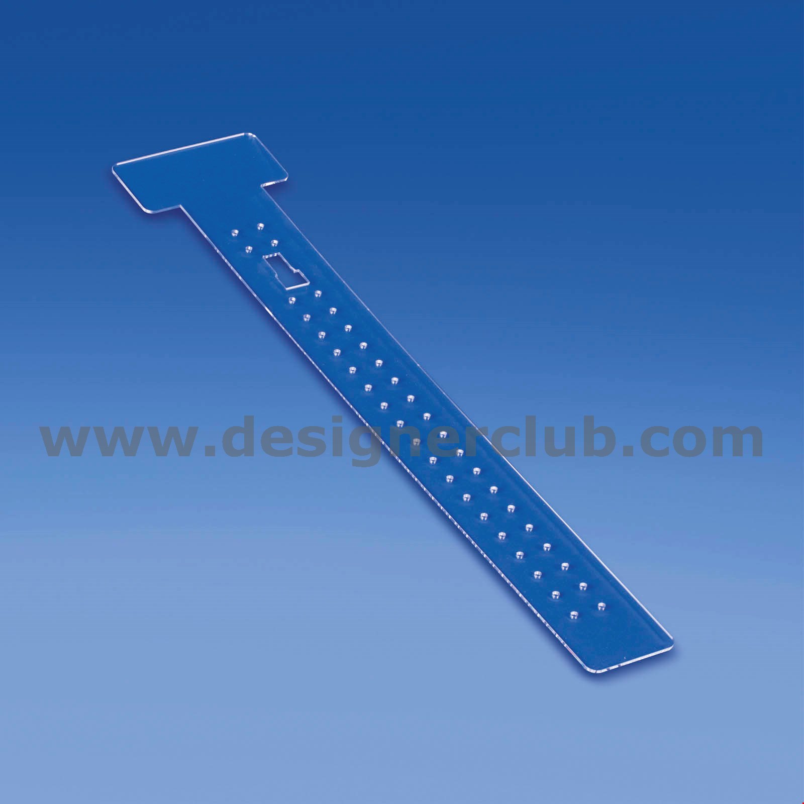 SUPPORTO CON PORTA ETICHETTA PER BROCHES PER PANNELLI FORATI