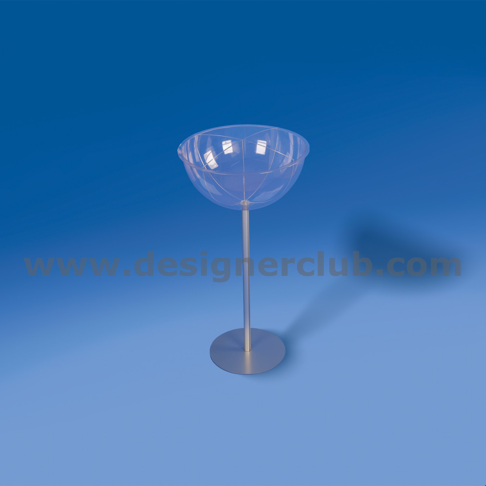 ESPOSITORE MEZZA SFERA Ø 500 MM. CON DIVISORIO