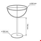 ESPOSITORE MEZZA SFERA Ø 500 MM. CON DIVISORIO
