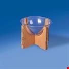 ESPOSITORE IN CARTONE ALVEOLARE MEZZA SFERA Ø 200 MM. DA BANCO