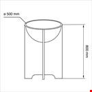 ESPOSITORE MEZZA SFERA Ø 500 MM. IN CARTONE ALVEOLARE