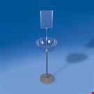 ESPOSITORE MEZZA SFERA Ø MM. 400 CON PORTA MESSAGGIO E BASE Ø MM. 350 - EASY