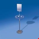 ESPOSITORE MEZZA SFERA Ø MM. 400 CON PORTA MESSAGGIO E BASE Ø MM. 300 - EASY