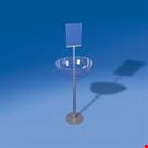 ESPOSITORE MEZZA SFERA Ø MM. 500 CON PORTA MESSAGGIO E BASE Ø MM. 300 - PREMIUM