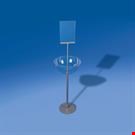 ESPOSITORE MEZZA SFERA Ø MM. 400 CON PORTA MESSAGGIO E BASE Ø MM. 300 - PREMIUM