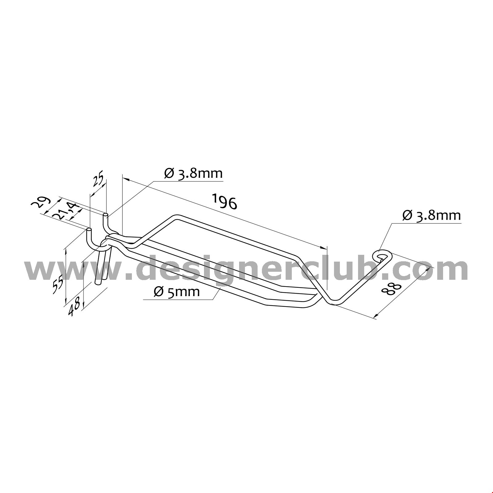 Broche-doppia-aggancio-corna-toro-asta-porta-prezzo-metallo-dq2