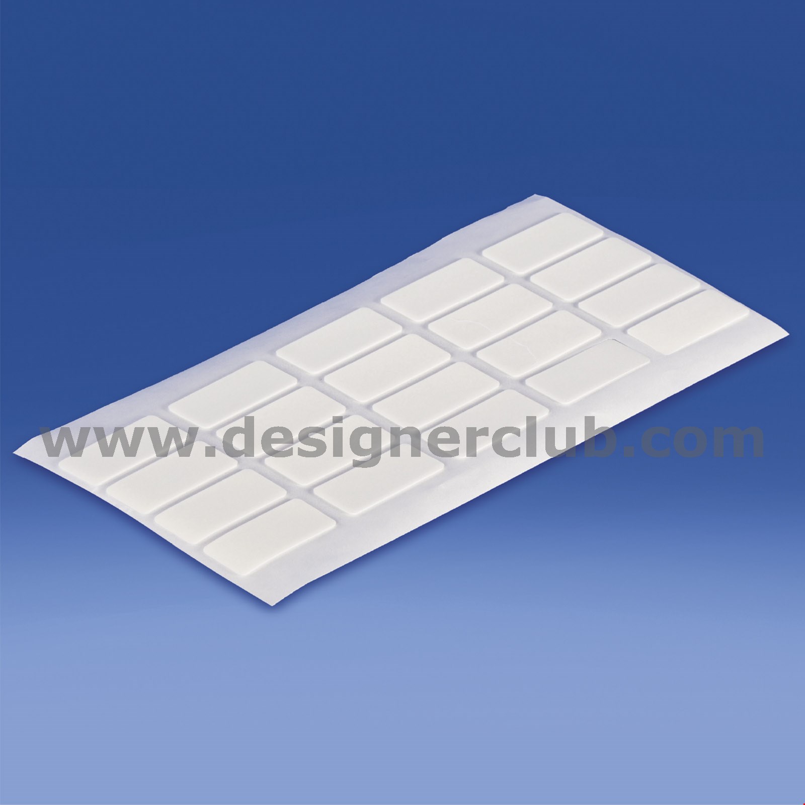 BOLLINO BIADESIVO RETTANGOLARE MM. 37X17