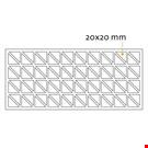 BOLLINO BIADESIVO TRIANGOLARE MM. 20X20