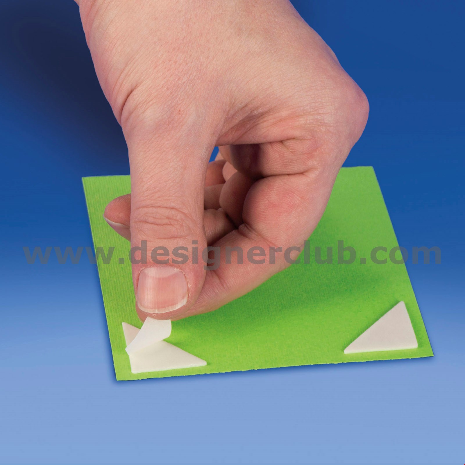 BOLLINO BIADESIVO TRIANGOLARE MM. 25X25