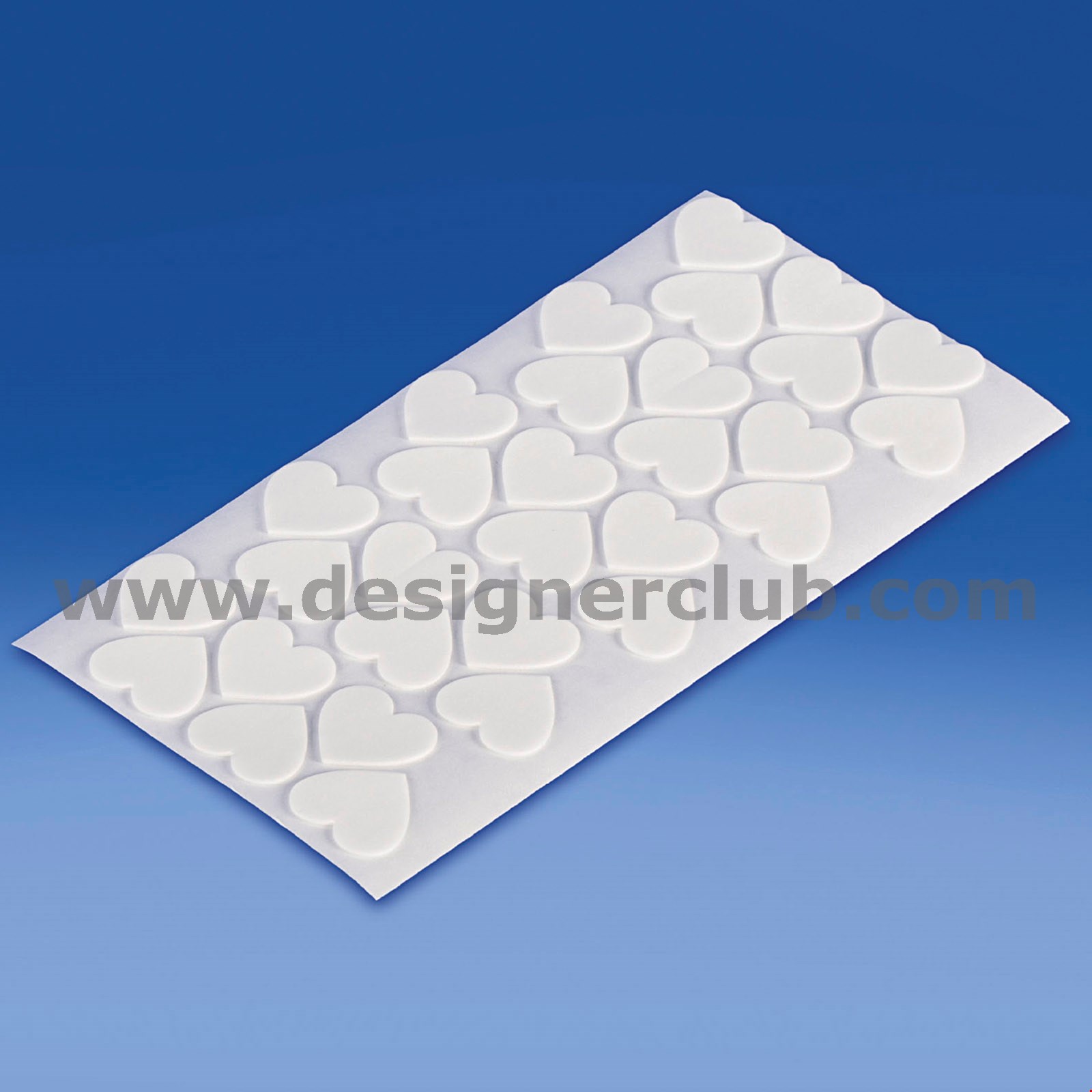 PASTILLE ADHESIF EN FORME DE COEUR