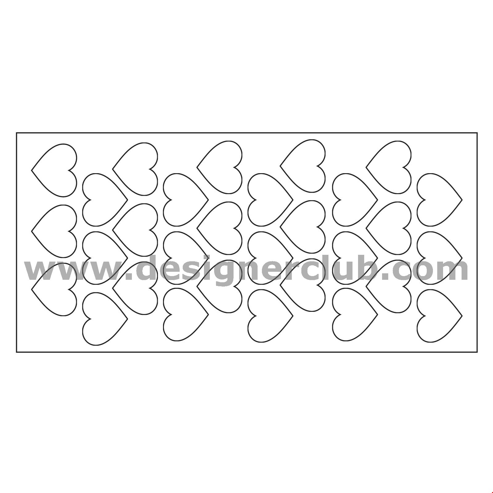 PASTILLE ADHESIF EN FORME DE COEUR