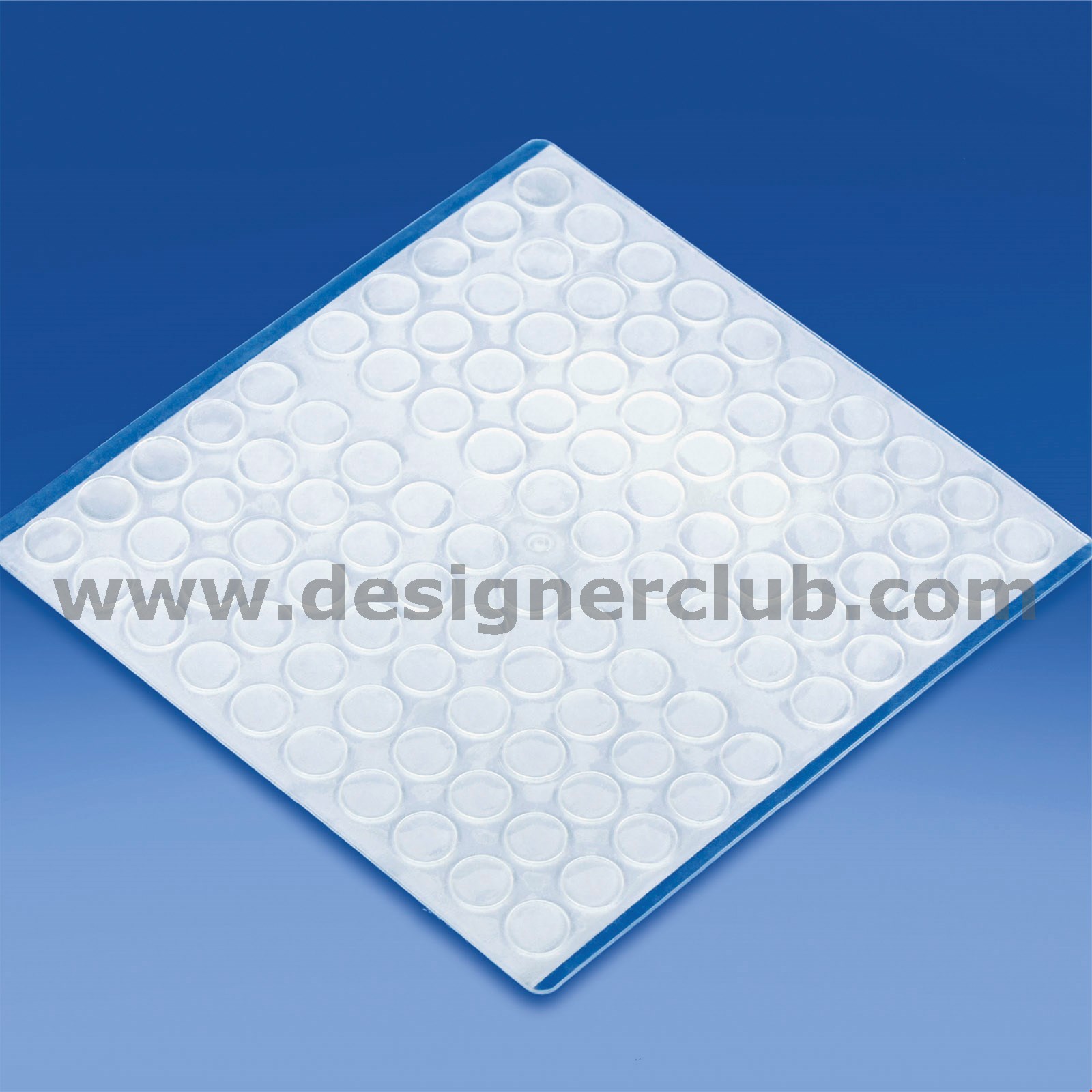 PIEDINO ANTISDRUCCIOLO ADESIVO TRASPARENTE DIAM. MM. 10X1,5