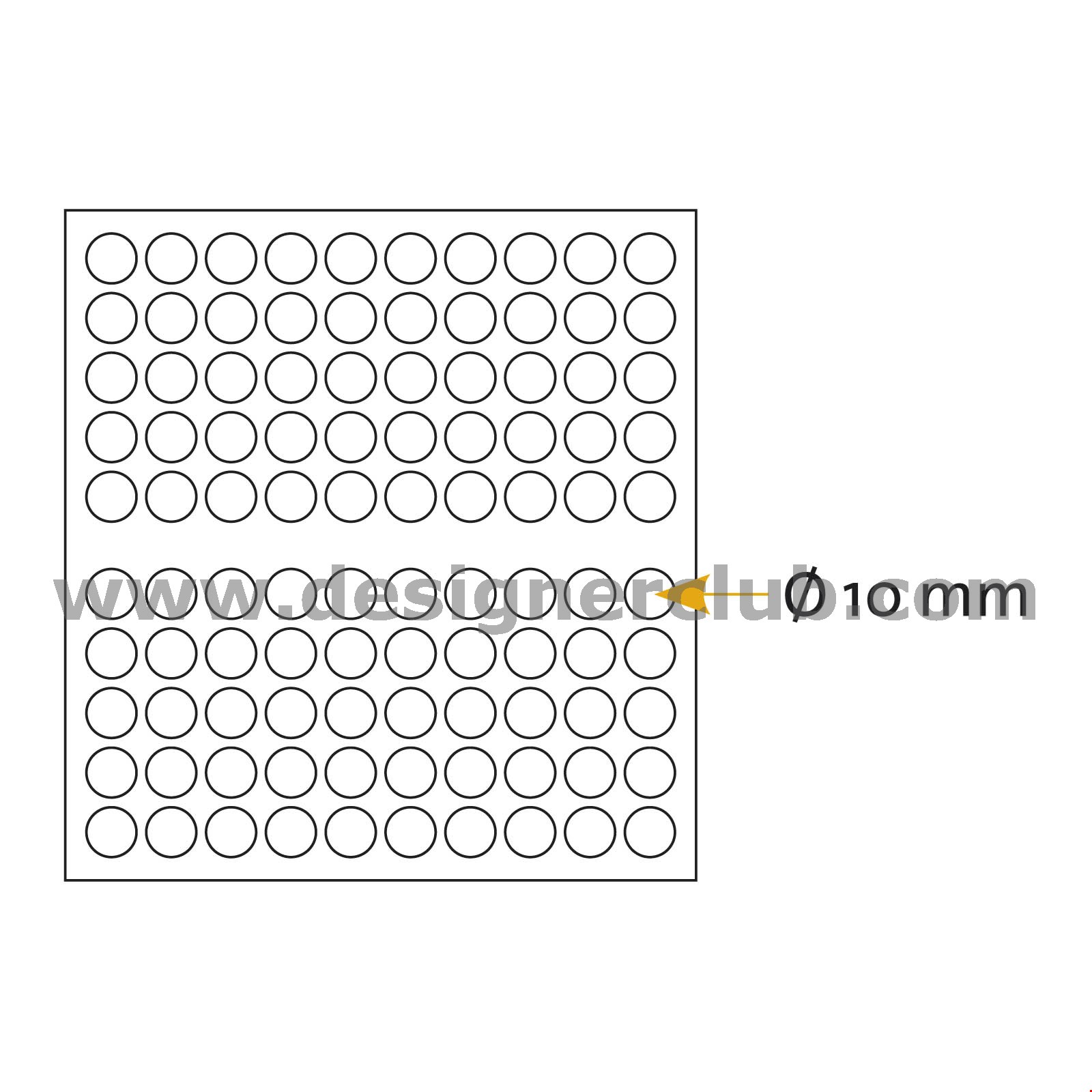 PIEDINO ANTISDRUCCIOLO ADESIVO TRASPARENTE DIAM. MM. 10X3