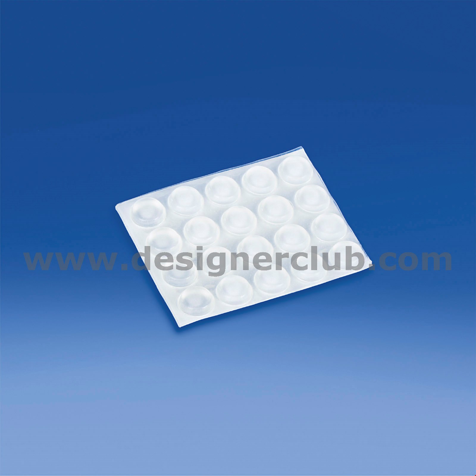 PIEDINO ANTISDRUCCIOLO ADESIVO TRASPARENTE DIAM. MM. 13X4