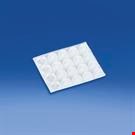 PIEDINO ANTISDRUCCIOLO ADESIVO TRASPARENTE DIAM. MM. 13X4