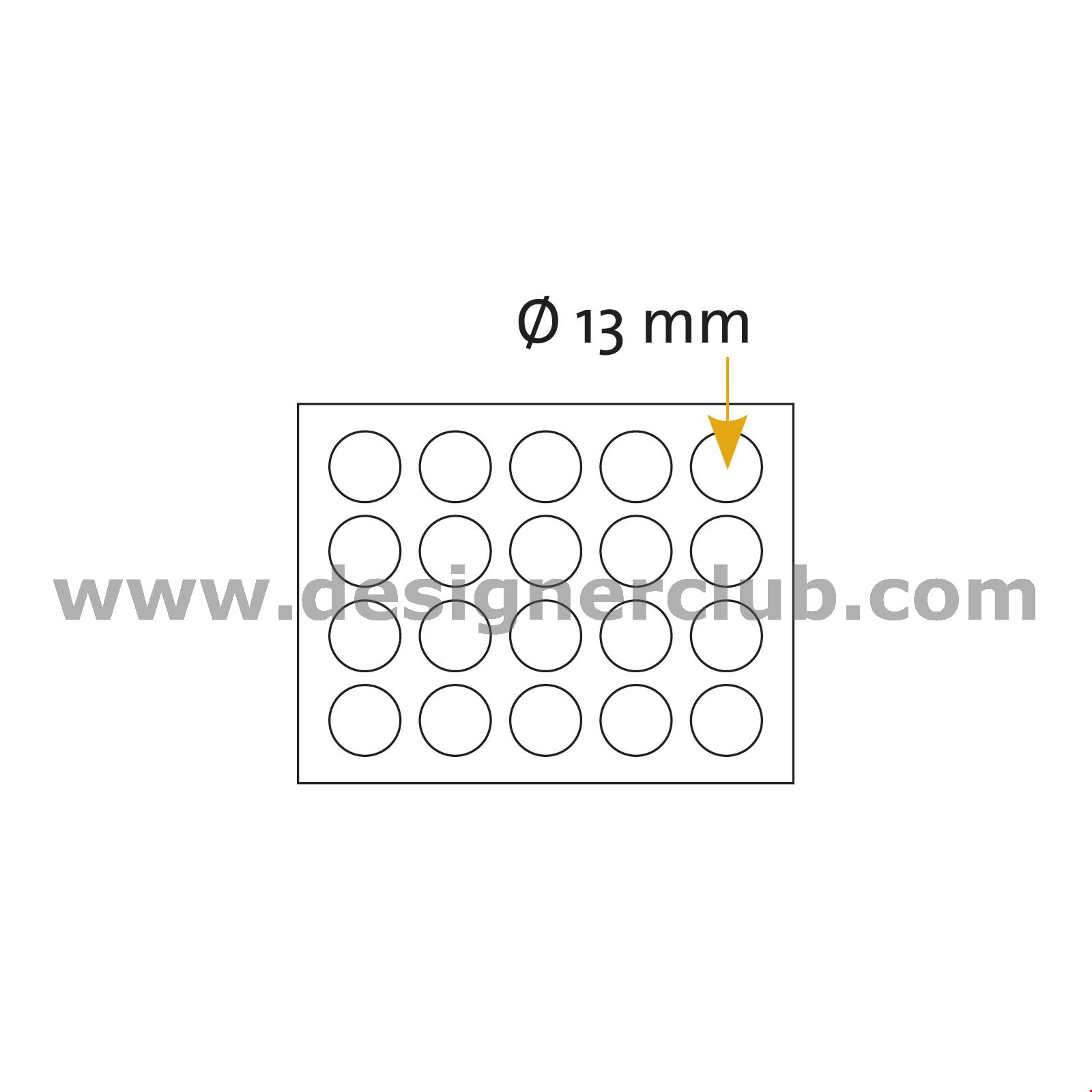 PIEDINO ANTISDRUCCIOLO ADESIVO TRASPARENTE DIAM. MM. 13X4