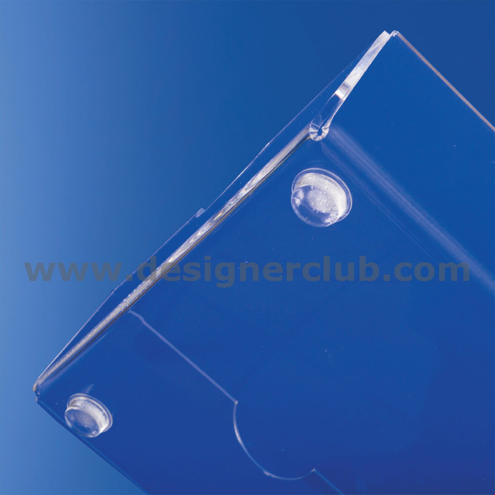 PIEDINO ANTISDRUCCIOLO ADESIVO TRASPARENTE DIAM. MM. 20X6,2