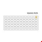 PIEDINO ANTISDRUCCIOLO ADESIVO TRASPARENTE MM. 10X10X2,5
