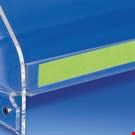 PROFILO PORTA PREZZI PIATTO, 1 PIEGA, ADESIVO MM. 20 X 1000 PVC ANTIRIFLESSO