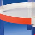PROFILO PORTA PR. PIATTO, 1 PIEGA, AD CENTRALE MM. 38 X 1330 PVC ANTIRIFLESSO