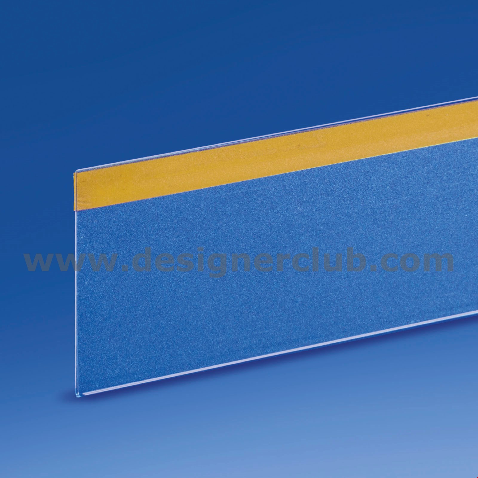 PROFIL PORTE-ÉTIQUETTES ADHÉSIF SIMPLE PLI 55 X 1000 MM. PVC ANTIREFLET