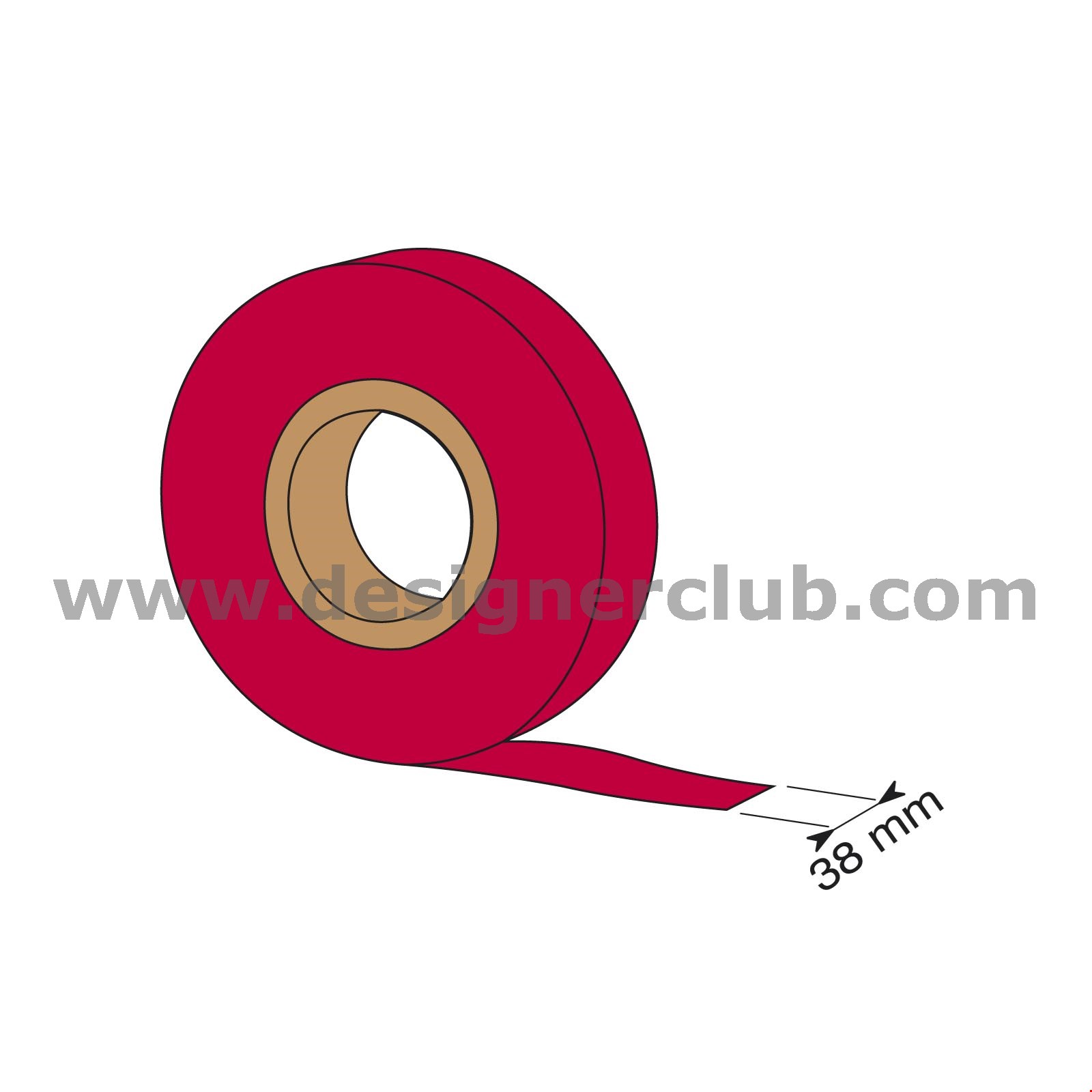 STRISCIA COLORA CURSORI ROSSO-CILIEGIA