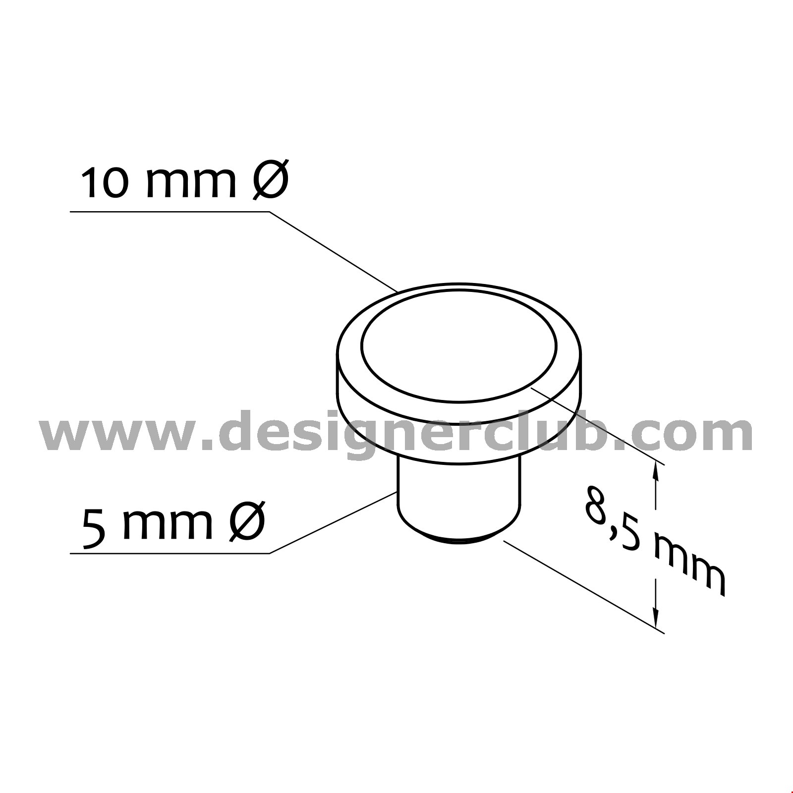 TAPPO INTERNO PER TUBO DIAMETRO MM. 7