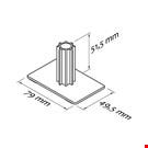 BASE ADESIVA PER TUBO DIAMETRO MM. 21/25