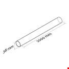 TUBO TRASPARENTE IN PVC LUNGH. MT. 2 DIAM. 38 MM.