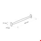 MANIGLIA IN PLASTICA RETTANGOLARE MM. 164
