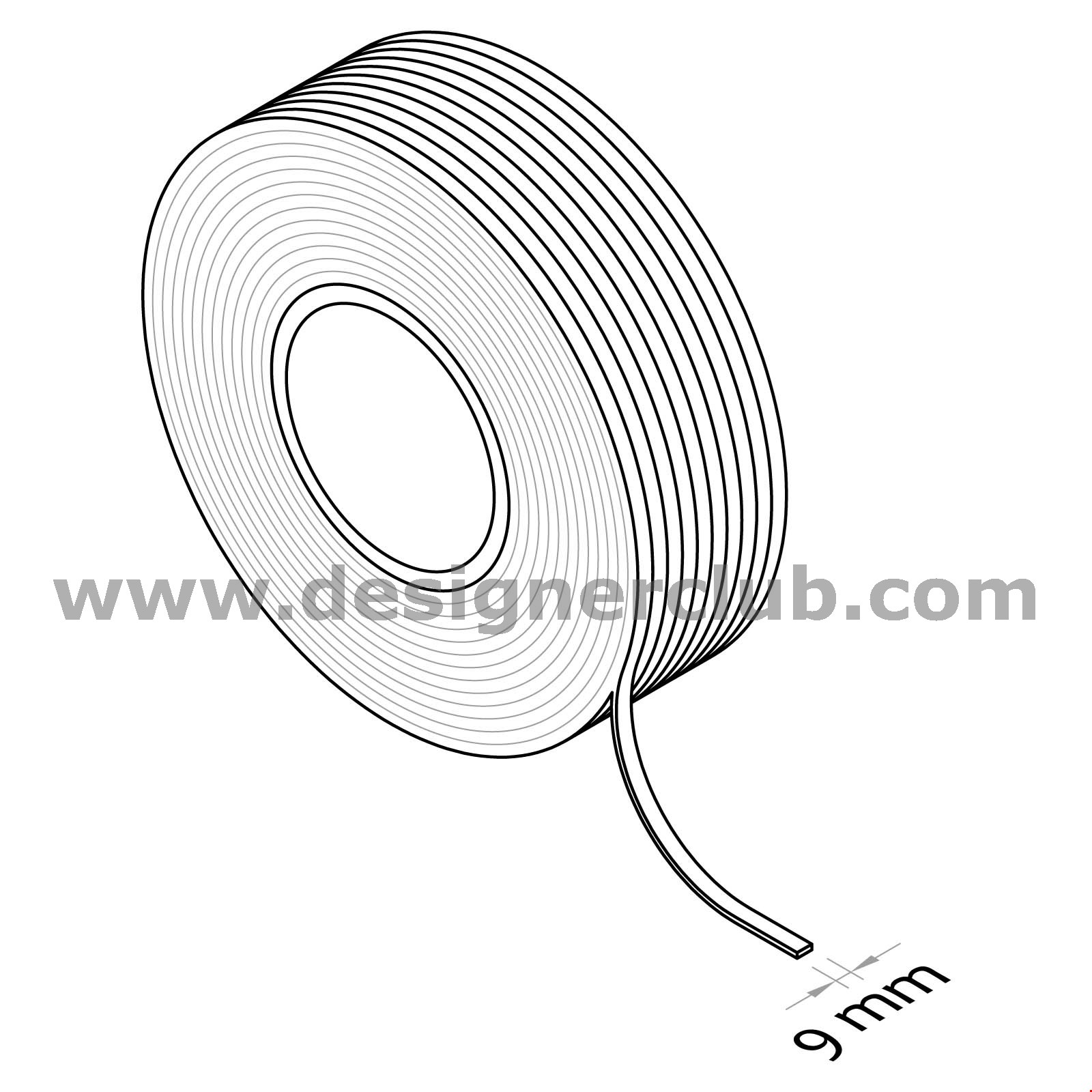 RULLO DI BIADESIVO TRASPARENTE MM. 9 X 3000 MT 