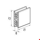 SUPER GRIPPER DI GIUNZIONE A FORMA DI H (180°) DI MM. 25