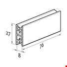 SUPER GRIPPER DI GIUNZIONE A FORMA DI H (180°) DI MM. 76
