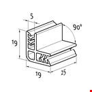 GRIPPER DI GIUNZIONE A 2 USCITE A FORMA DI L (90°) DI MM. 25