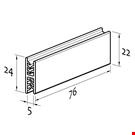 GRIPPER DI GIUNZIONE A FORMA DI H (180°) DI MM. 76