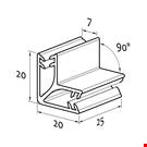 SUPER GRIPPER DI GIUNZIONE A FORMA DI L (90°) DI MM. 25