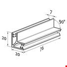 SUPER GRIPPER DI GIUNZIONE A FORMA DI L (90°) DI MM. 76