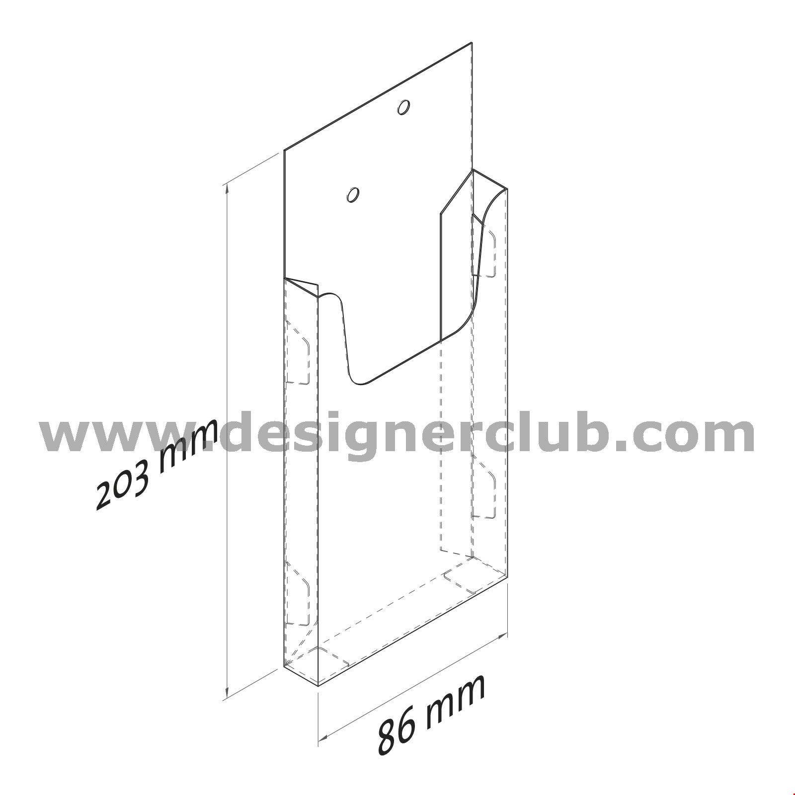 PORTA CARTOLINE BOX PER MORSETTO