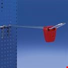 ANTITACCHEGGIO ROSSO PER BROCHE DOPPIA CON CHIAVETTA INCLUSA - 45,5 MM. X 42,5 MM.