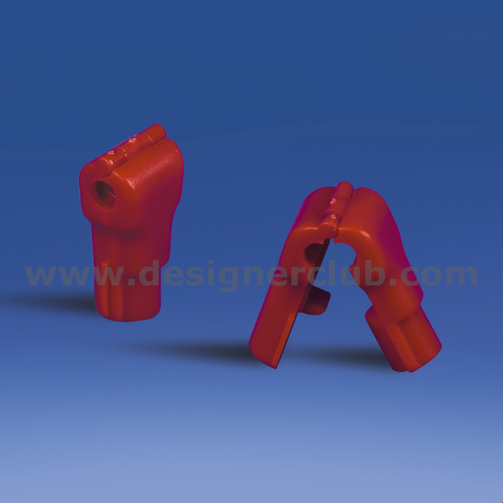 ANTITACCHEGGIO ROSSO PER BROCHE SINGOLA/DOPPIA - 38 MM. X 18 MM
