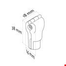 ANTITACCHEGGIO ROSSO PER BROCHE SINGOLA/DOPPIA - 38 MM. X 18 MM
