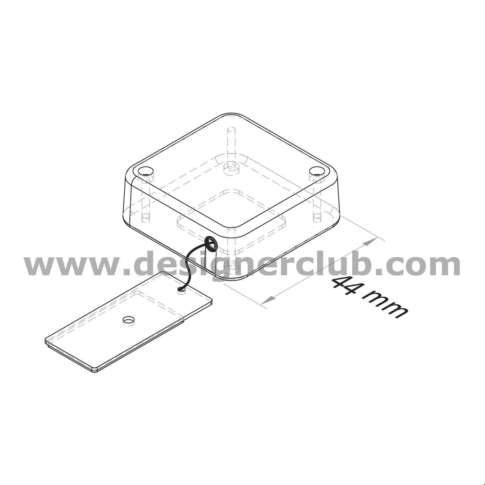 CAVO DI SICUREZZA PULL BOX MM. 44 X 44