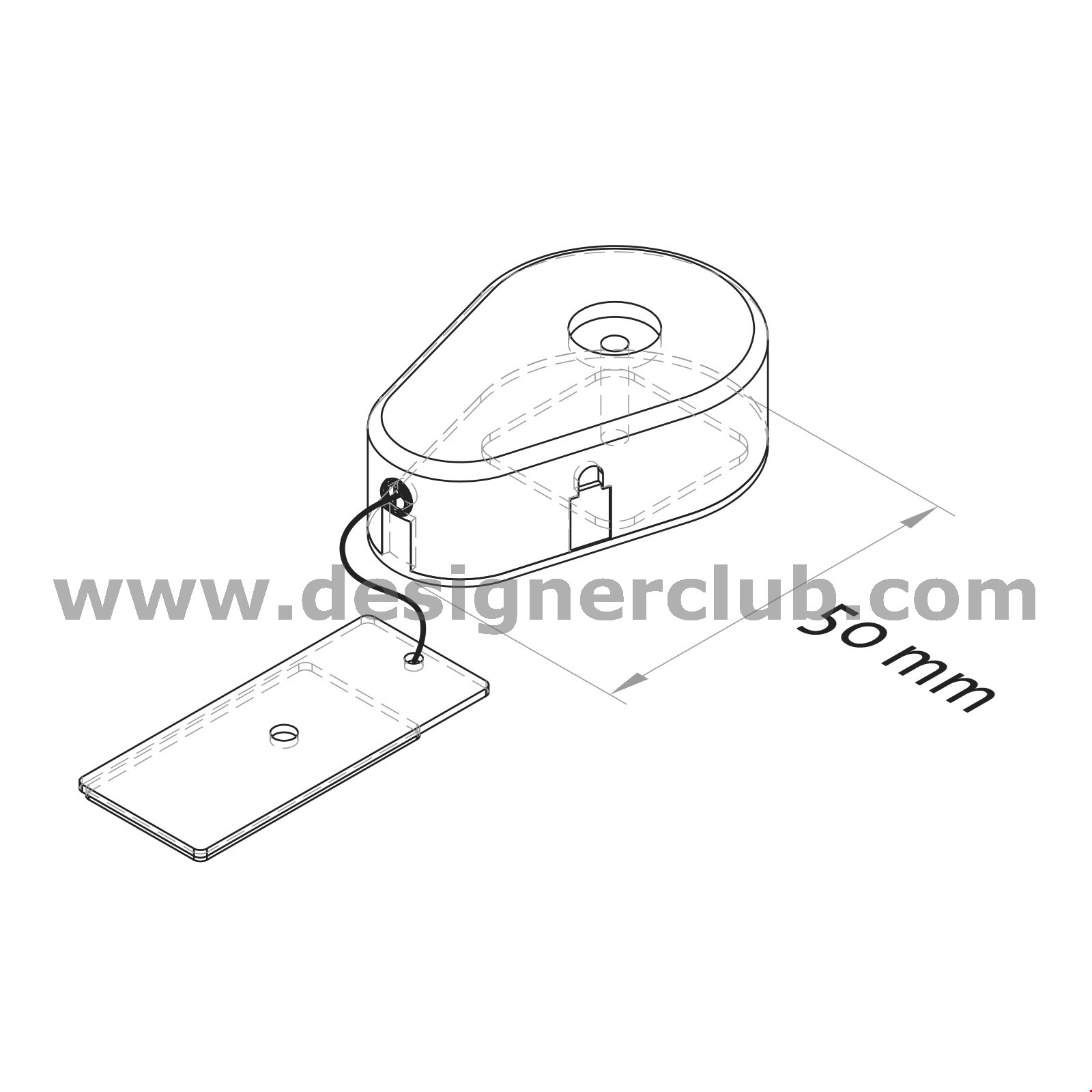 CAVO DI SICUREZZA PULL BOX MM. 50 X 32