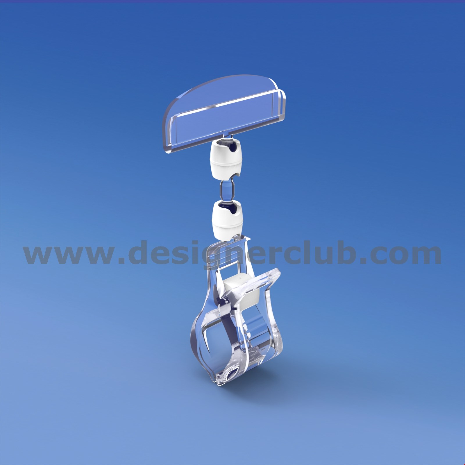 PINZA CON ASTA MM. 15 E PORTA MESSAGGIO MM. 50