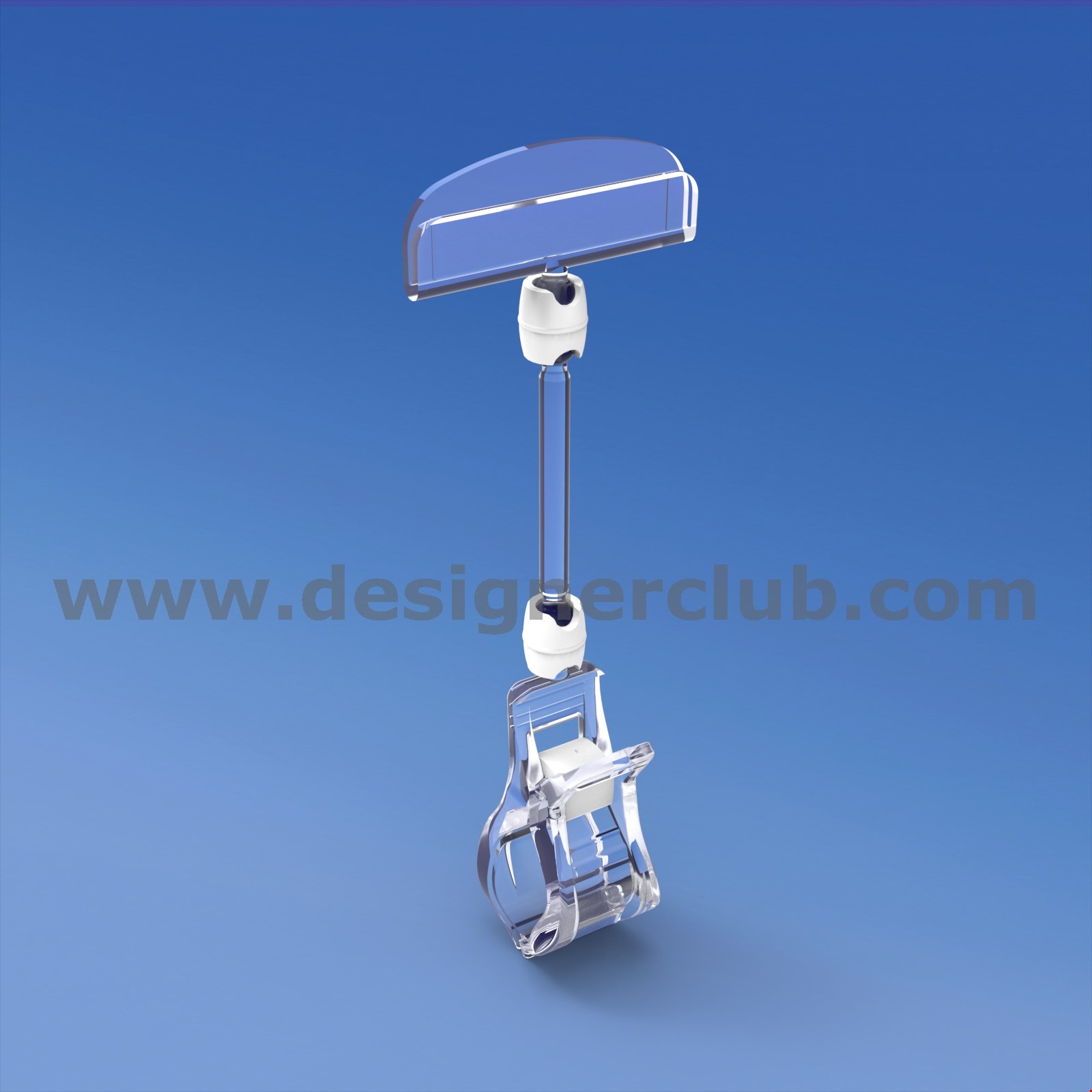 PINZA CON ASTA MM. 50 E PORTA MESSAGGIO MM. 50