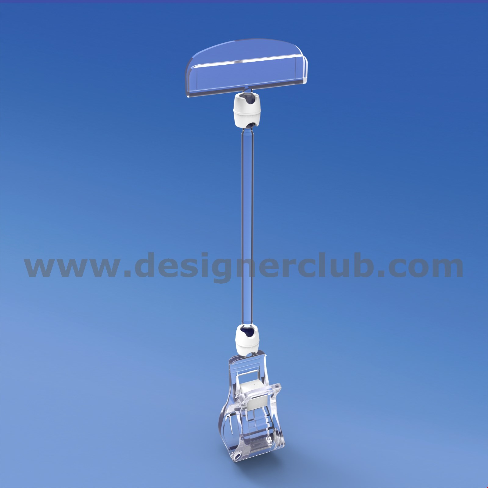 PINZA CON ASTA MM. 100 E PORTA MESSAGGIO MM. 50