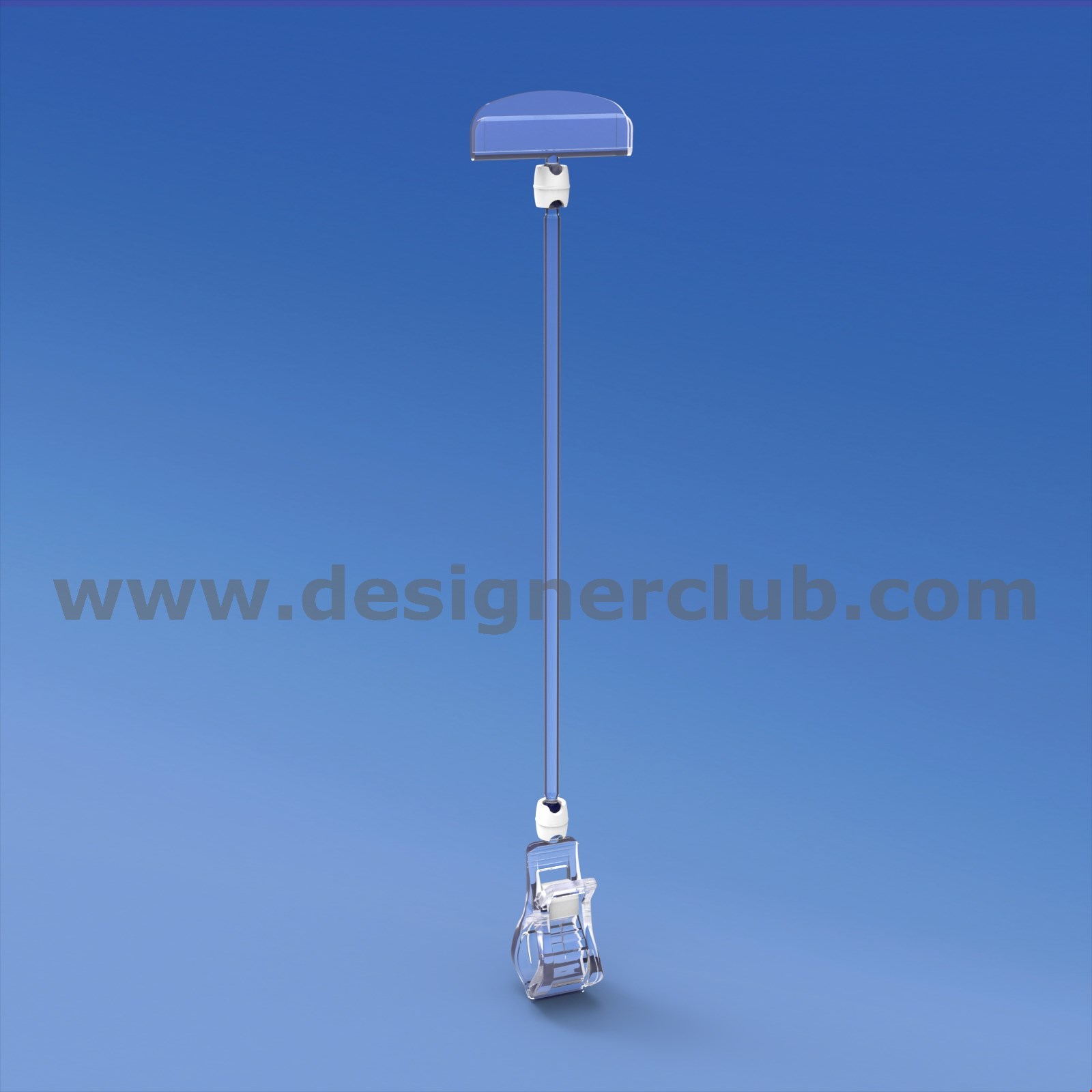 PINZA CON ASTA MM. 200 E PORTA MESSAGGIO MM. 50