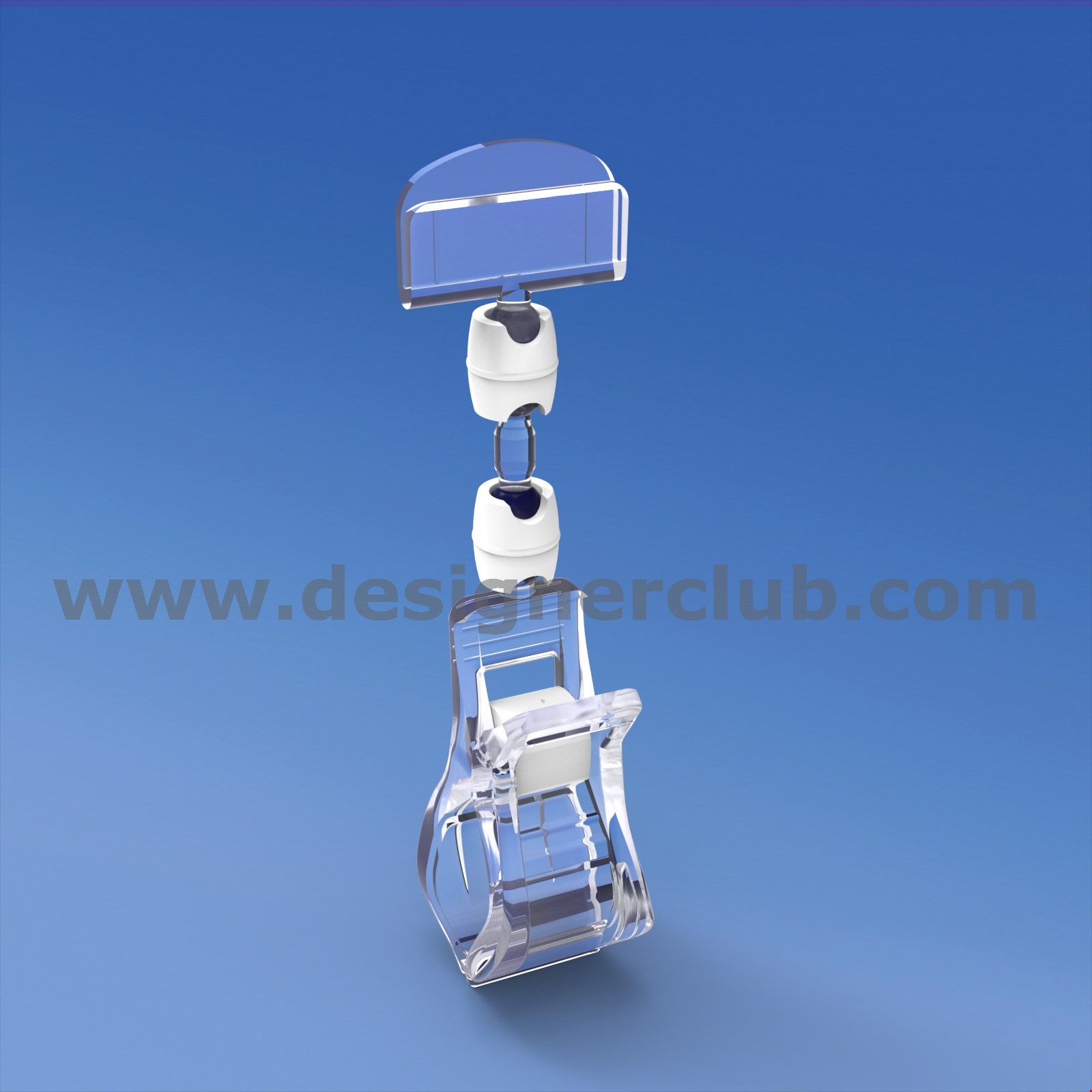 PINZA CON ASTA MM. 15 E PORTA MESSAGGIO MM. 27