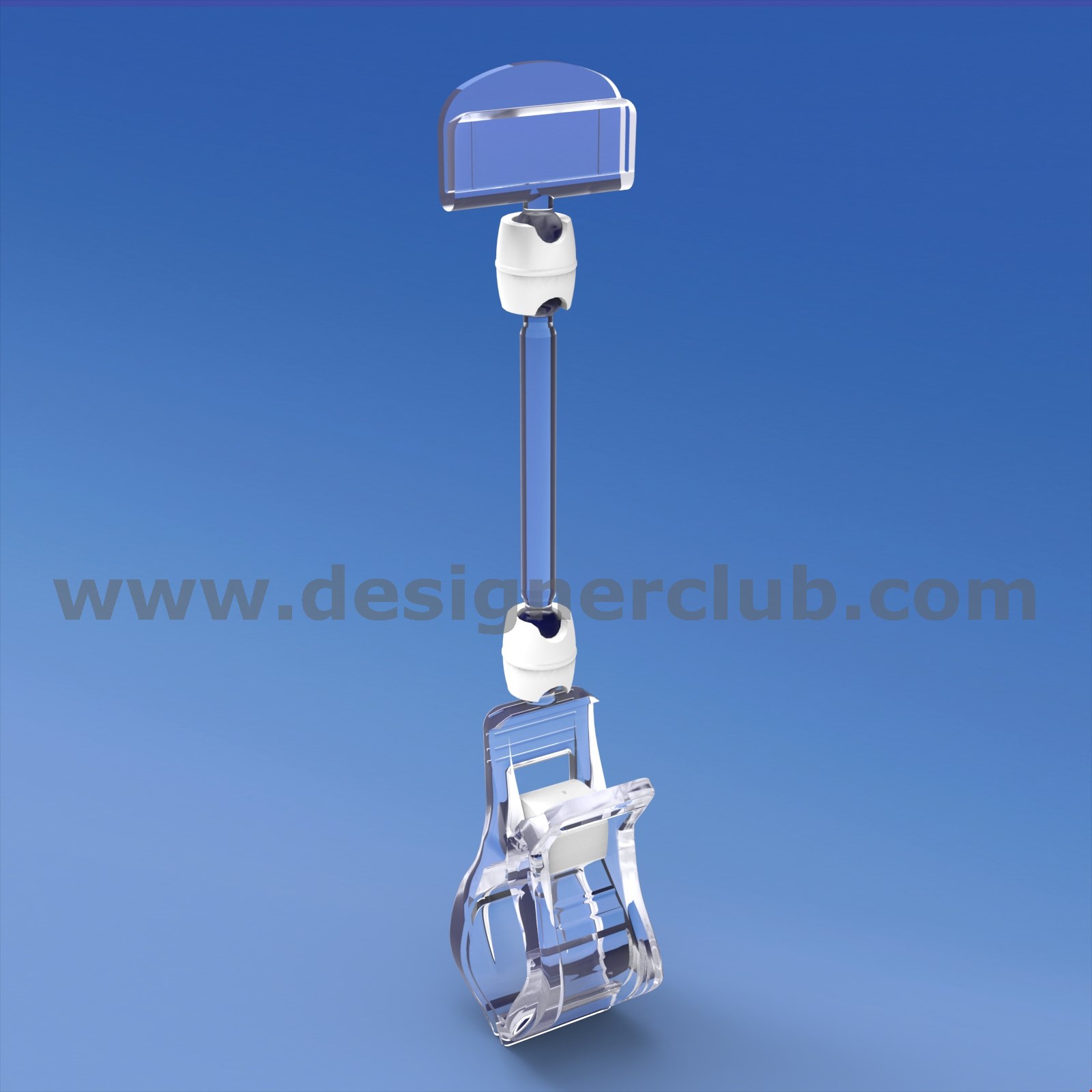 PINZA CON ASTA MM. 50 E PORTA MESSAGGIO MM. 27